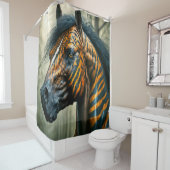 Rideaux De Douche Cheval de Tiger (En situation)