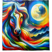 Rideaux De Douche Cheval Design (Devant)