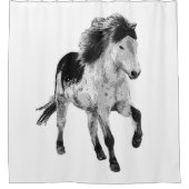 Rideaux De Douche Cheval islandais en mouvement (Devant)