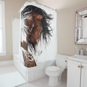 Rideaux De Douche Cheval majestueux Pintalossa par Bihrle (En situation)
