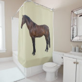 Rideaux De Douche Cheval Morgan de Profil (En situation)