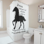 Rideaux De Douche Cheval Totem Animal Spirit Guide Tshirt Aquarelle (En situation)