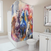 Rideaux De Douche Chevaux (En situation)