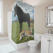 Rideaux De Douche Chevaux (En situation)