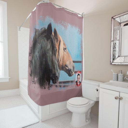Rideaux De Douche Chevaux/Cabalos/Horses (En situation)
