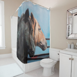 Rideaux De Douche Chevaux/Cabalos/Horses