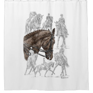 Rideaux De Douche Chevaux de contrainte collectés FEI