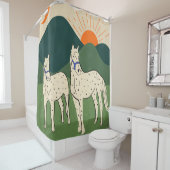Rideaux De Douche Chevaux des Highlands (En situation)
