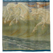 Rideaux De Douche Chevaux Neptune par Walter Crane (Devant)