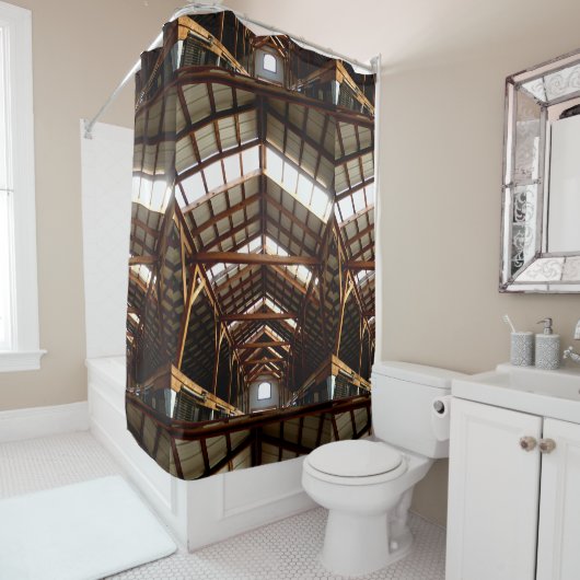 Rideaux De Douche Chevron (En situation)