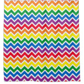 Rideaux De Douche Chevron Arc-en-ciel (Devant)