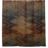 Rideaux De Douche Chevron Brown sud-ouest (Devant)