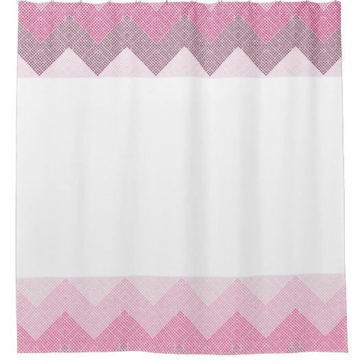 Rideaux De Douche Chevron rose (Devant)
