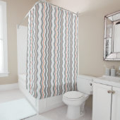 Rideaux De Douche Chevron vertical moderne avec n'importe quelle cou (En situation)