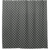 Rideaux De Douche Chevrons Gris (Devant)