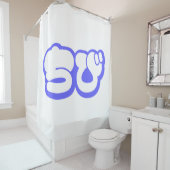 Rideaux De Douche Chibi ち び japonais Nihongo Hiragana Script (En situation)