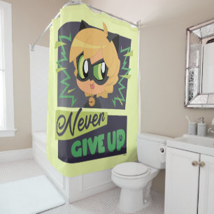 Rideaux De Douche Chibi Cat Noir n'abandonne jamais