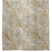 Rideaux De Douche Chic crème or floral (Devant)