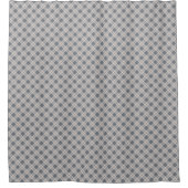 Rideaux De Douche Chic Grey Shower Curtain Modern Plaid Statement (Devant)