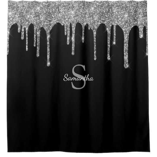 Rideaux De Douche Chic Silver Parties scintillant Drivers Sparkle Mo (Devant)