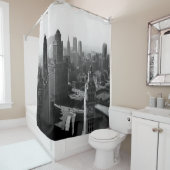 Rideaux De Douche Chicago Skyline1930's from Above view Photograph (En situation)