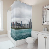 Rideaux De Douche Chicago skylinechicago, skyline, aerial, architect (En situation)