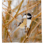 Rideaux De Douche Chickadee au plafond noir - Photo originale (Devant)