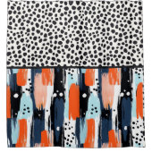 Rideaux De Douche Chien dalmate moderne Motif Abstrait (Devant)