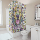 Rideaux De Douche chien d'arc-en-ciel (En situation)