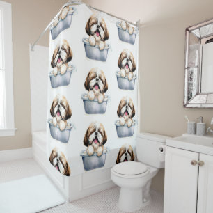 Rideaux De Douche Chien Shih Tzu