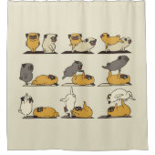 Rideaux De Douche Chien-taureaux français Pots de Yoga | Amateurs de (Devant)