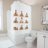 Rideaux De Douche Chiens Beagles mignons Yoga Asana Poses (En situation)