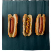 Rideaux De Douche Chiens chauds et fusils (Devant)