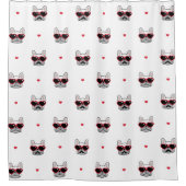 Rideaux De Douche Chiffre de taureau français | Motif français migno (Devant)