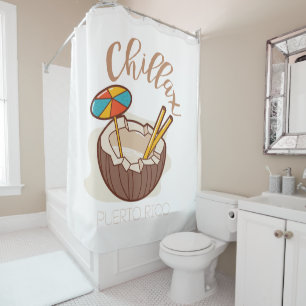 Rideaux De Douche Chillax - Porto Rico