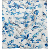 Rideaux De Douche Chinoiserie bleue et blanche (Devant)