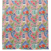 Rideaux De Douche Chinoiserie Ginger Jar Asian Vintage (Devant)