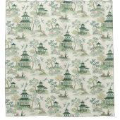 Rideaux De Douche Chinoiserie Soft Green (Devant)