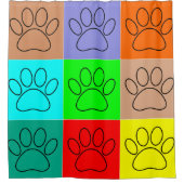 Rideaux De Douche Chiots En Carré (Devant)