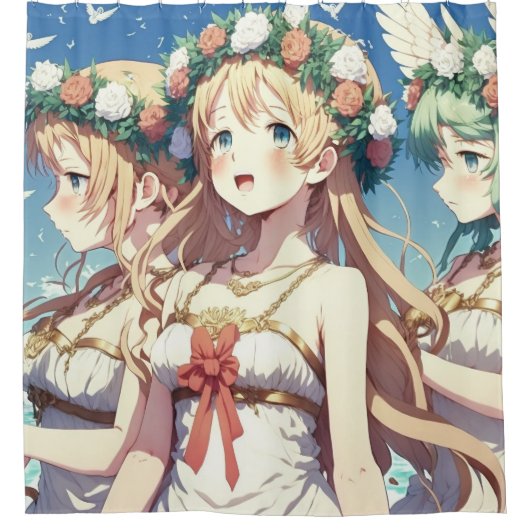Rideaux De Douche Choeur d'anime (Devant)
