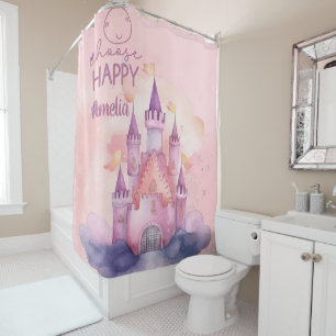 Rideaux De Douche Choisissez Happy Palace sur Pink Cloud personnalis