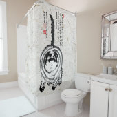 Rideaux De Douche Chonky rayé japonais Tabby Chat (En situation)