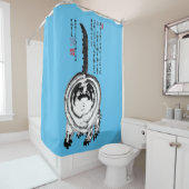 Rideaux De Douche Chonky rayé japonais Tabby Chat (En situation)