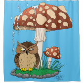 Rideaux De Douche Chouette de douche de printemps (Devant)