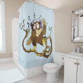 Rideaux De Douche Chouette du Soleil (En situation)