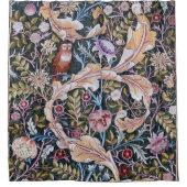 Rideaux De Douche Chouette et fleurs, William Morris (Devant)