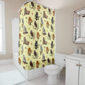 Rideaux De Douche Chouettes mignonnes (En situation)