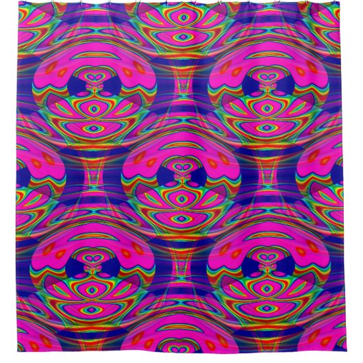 Rideaux De Douche Chouettes psychédéliques...... (Devant)