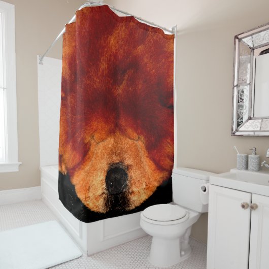 Rideaux De Douche Chow Chow Chow Sleeping (En situation)