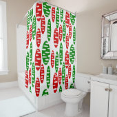 Rideaux De Douche Christmas Holey Ovals (En situation)